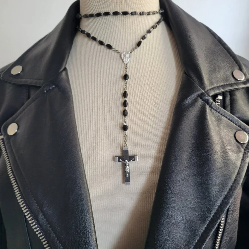 NWOT – Abercrombie & Fitch Black Faux Leather Moto Jacket (Size: M) - Picture 10 of 16